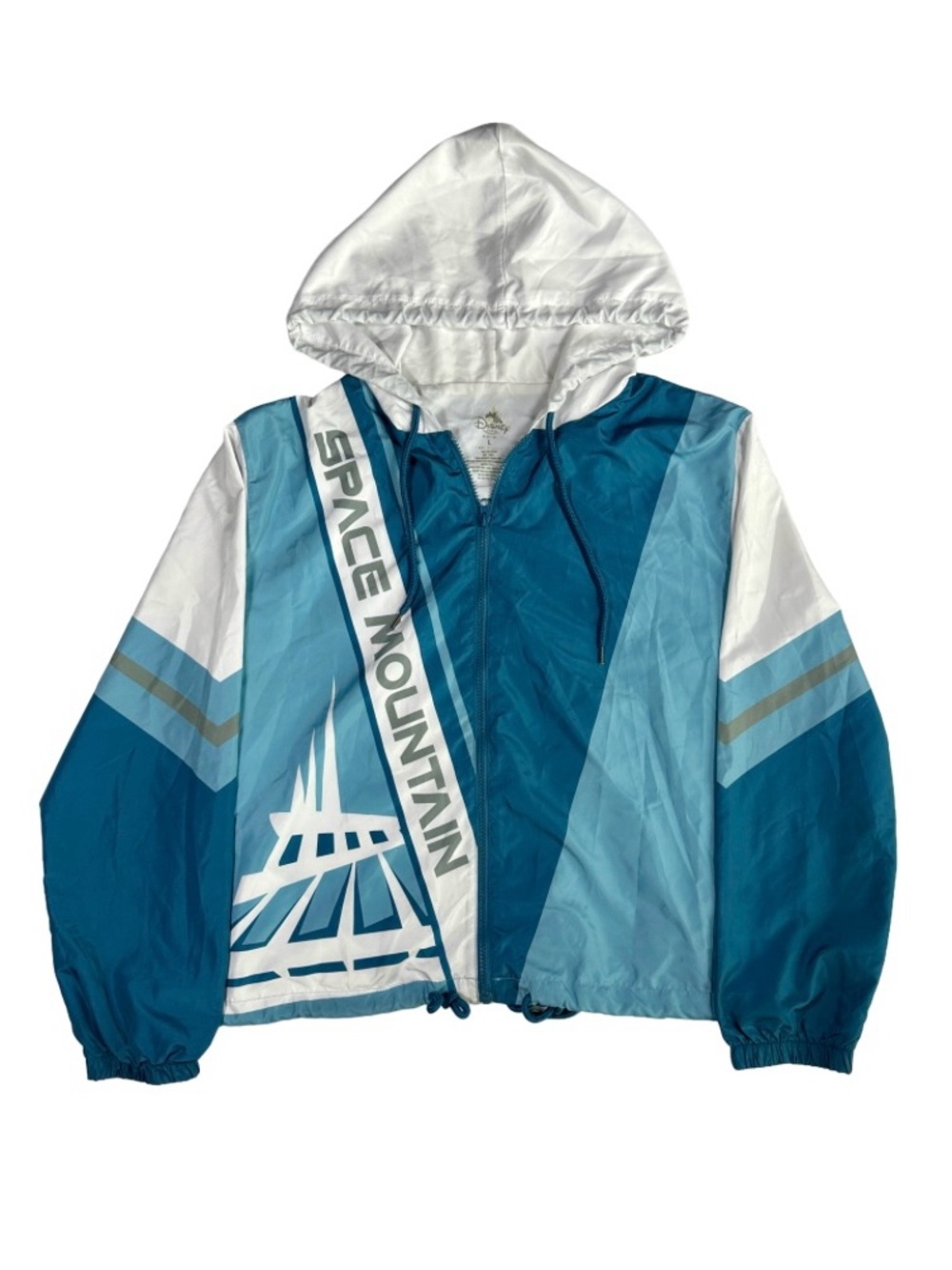 Disney Brand Retro Inspired Space Mountain Windbreaker Jacket